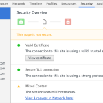 Google's HTTPS panel in Chrome