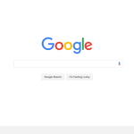 Google search homepage