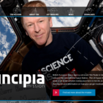 Tim Peake featured on the Principia homepage