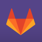 GitLab logo on purple background